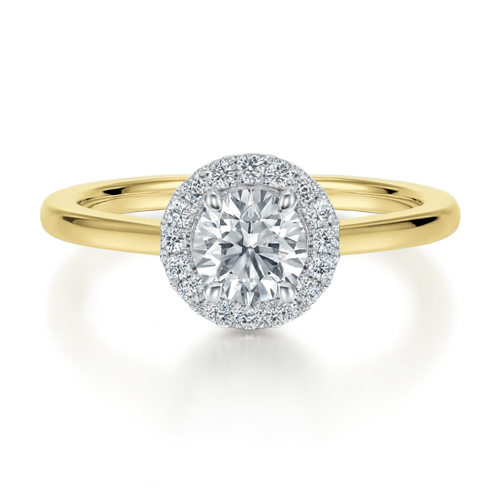 Round Brilliant Cut with Halo