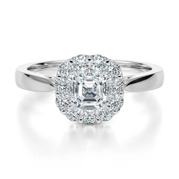 Art Deco Asscher Cut Halo