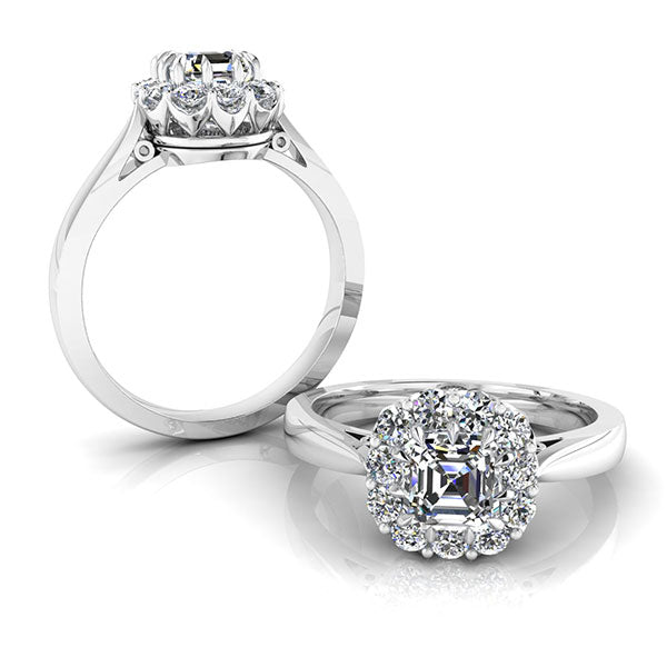 Art Deco Asscher Cut Halo